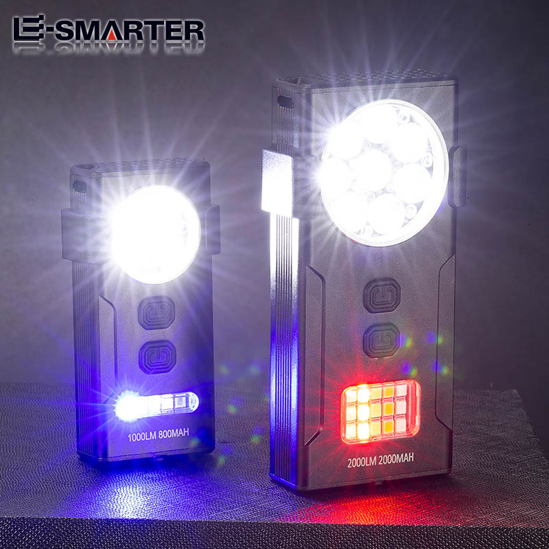 Edc Carry Clip - Mini LED EDC Portachiavi Torcia Ricaricabile