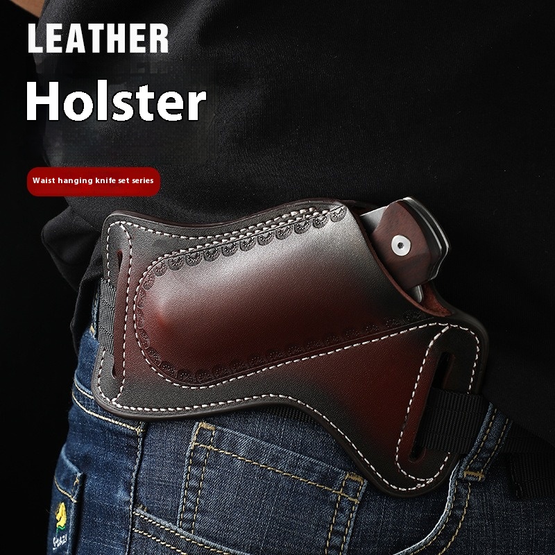 Edc Everyday Carry Knives - Fondina in Pelle Multifunzionale per Attrezzi